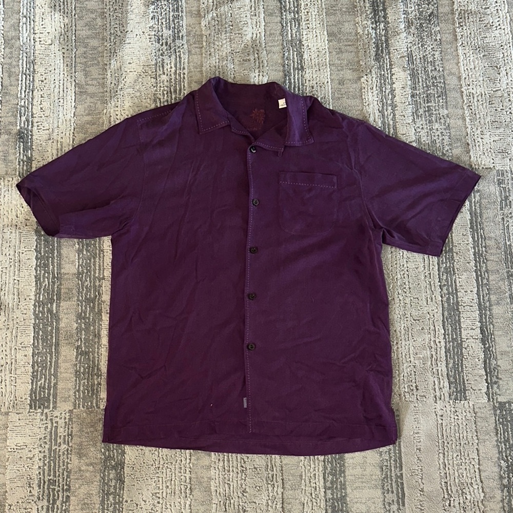 Tommy Bahama Purple Casual Button Down Shirt